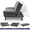 3 Seater Grey Velvet Sofa Bed - Mondaine