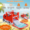 Inflatable Firefighting Themed Kids Water Slide Toddler Bouncy Castle Center
