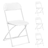 4 Pcs Folding Chair Foldable Computer Party Meeting Room Home Office Chair White
