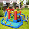 7-in-1 Inflatable Water Park Kids Bounce House w/ Slide & Climbing Wall Bouncer
