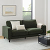 Dusk Soho Dark Olive Matte Velvet 3 Seater Sofa RRP £665