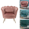 Fabric Velvet Lotus Chair Armchair Dining Living Room Office Reception Sofa Seat