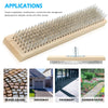 Wire Broom Head Metal Bristle Outdoor Patio Cleaner Moss Algae Remover