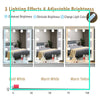 Vanity Dressing Table Makeup Desk Set with Stool Storage Cabinet + LED Mirror