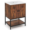Chic Bathroom Vanity Unit Under Sink Bathroom Storage Cabinet Coffee