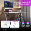 L-Shaped Gaming Desk Small Computer Desk Corner Gamer Desk w/Outlets & USB Ports