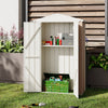 Small Garden Shed Metal Storage Box Outdoor Tool House Apex Roof Lockable 2 Door