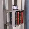 Rotatable 6 Tier Slim Corner Cabinet Bookcase Bookshelf Living Room Bedroom Grey