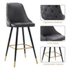 2PC Vintage Bar Stools Breakfast Kitchen Dining Chair Metal Frame Footrest Seats