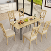 Wooden Expandable Dining Table Space Saving Storage Large Kitchen Desk 150cm