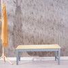 Wood Kitchen Dining Bench Long Seat Chair Natural White Painted Hallway Seat