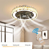 Living Room Ceiling Fan Lights Modern LED Chandeliers W/ Remote Control Dimmable