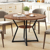 Mid-Century Modern Circle Dinner Table 118CM Round Dining Table for 4
