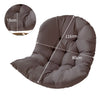Hanging Egg Rattan Cushion For Garden Swing Soft Pillow Pad Thick Seat Pad Grey