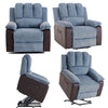 Electric Powered Lift Recliner Sofa Massage Heated Armchairs for Elderly Grey
