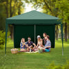Pop-up Gazebo 3x3M Outdoor Garden Canopy Heavy Duty Waterproof Tent + 4 Sidewall