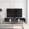 180cm TV Unit I Sideboard Cabinet I Cupboard TV Stand I Grey Gold Carved Doors