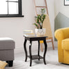 Living Room End Table Open Storage Shelves Sofa Side Table-Coffee