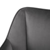 Grey Velvet Dining Chairs Set 2 Low Back Kitchen Dining Room Chairs Metal Legs