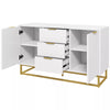 Modern Storage Cabinet Freestanding Cupboard Dresser with 3 Drawers
