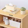 3 Layers White Bookshelf Storage Rack Magazine Document Holder Case w/ Pulley UK