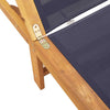 Loungers 2 pcs with Table Blue Solid Wood Acacia and B1R2