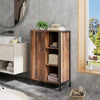 Bathroom Cabinet Shelf Cupboard Bedroom Storage Unit Brown Wooden Furniture