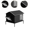 Outdoor Stray Cat House Stray Cat Shelter Nest Weatherproof Cat Door Warm