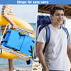 2 Pcs Folding Beach Chair 4 Position Portable Backpack Camping Chair Cup Holder