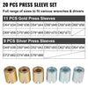 Press and Pull Sleeve Kit Bush Bearing Removal Kit 26PCS 45# Steel w/Case