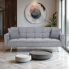 3 Seater Sleeper Sofabed Foldable Fabric Recliner Chair Click Clack Settee Couch