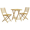 3 Piece Bistro Set Bamboo T7D1