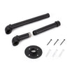 Wall-Mounted Clothes Rack Industrial Rail Iron Pipe Home Laundry Display Shelf