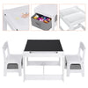 Kids Table and Chairs with Storage Box Children Learning Activity Furniture Set