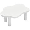 Cloud Coffee Table White Coffee Table for Living Room Irregular Indoor Tea Table