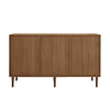 Rattan 2 Door Wooden TV Stand Cabinet Sideboard Cupboard Buffet 3 Drawer Storage