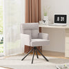 Lounge Armchair Mordern Occasional Chair Accent Chair 180° Swivel Beige Velvet