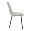 Dusk Sophia Taupe Boucle & Black Metal Set of 4 Dining Chairs RRP £248