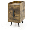 Nightstand Home Bedside Sofa Side Table Heavy-duty End Table w/ Charging Station