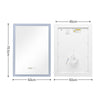 Bathroom LED Mirror with 3 Colours Dimmable Lights/Clock/Touch Switch/Demister