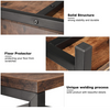 Oak & Tea Bedside Table Storage Nightstand Sofa End Side Table 45-2-540