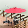 3.3m Patio Offset Cantilever Umbrella Outdoor Round Hanging Market Parasol