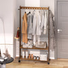 Heavy Duty Clothes Rack Rail Garment Stand Adjustable Shelves Portable Organizer