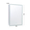 Illuminated LED Bathroom Mirror Cabinet Demister/Sensor/Bluetooth/Clock IP44
