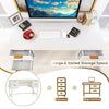 Computer Desk Home Office Desk PC Workstation Study Writing Table W/ 4 Drawers
