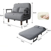 Double Foldable Sofa Bed Convertible Sleeper Armchair Chair Sofa Bed 3IN1 UK