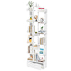 Tall Bookcase Shelf Free Standing Storage Shelving Units Open Wood Bookshelf