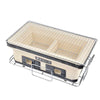Portable Japanese BBQ Grill,Indoor/Outdoor Tabletop Charcoal BBQ w/Adjust Vent