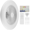 Ceiling Fan with Lighting RGB LED Lights Adjustable Wind Speed Remote Control UK