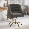 Adjustable Computer Desk Chair Tufted Back Swivel Armchair Home Office Executive